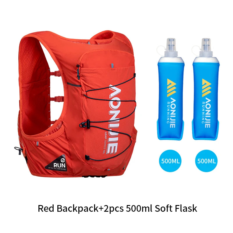 AONIJIE C9116 Unisex 10L Sports Running Backpack Lightweight Off-Road Hydration Pack for Hiking Off-road Cycling Race Marath