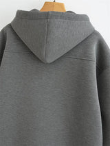High Street Oversized Zip Hoodie