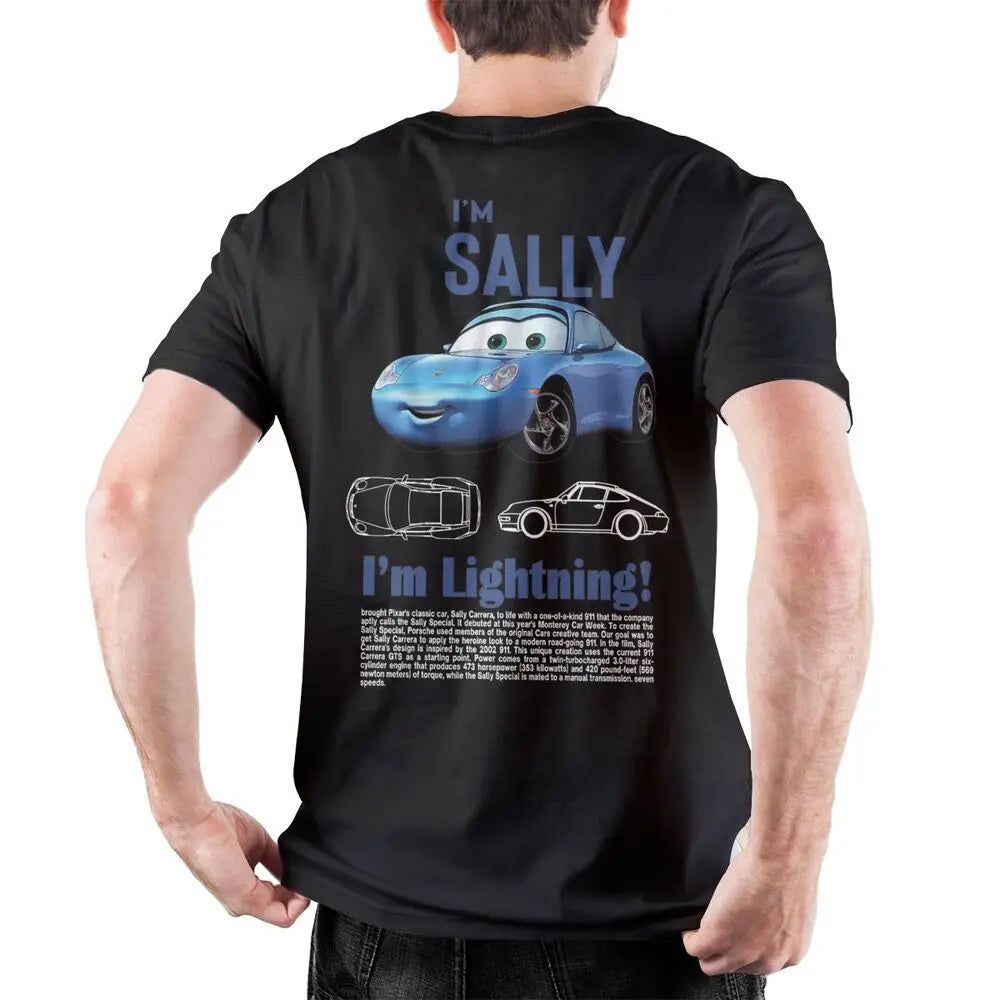 Men Sally I'm Lightning Cars T Shirts Lightning McQueen Graphic Tee