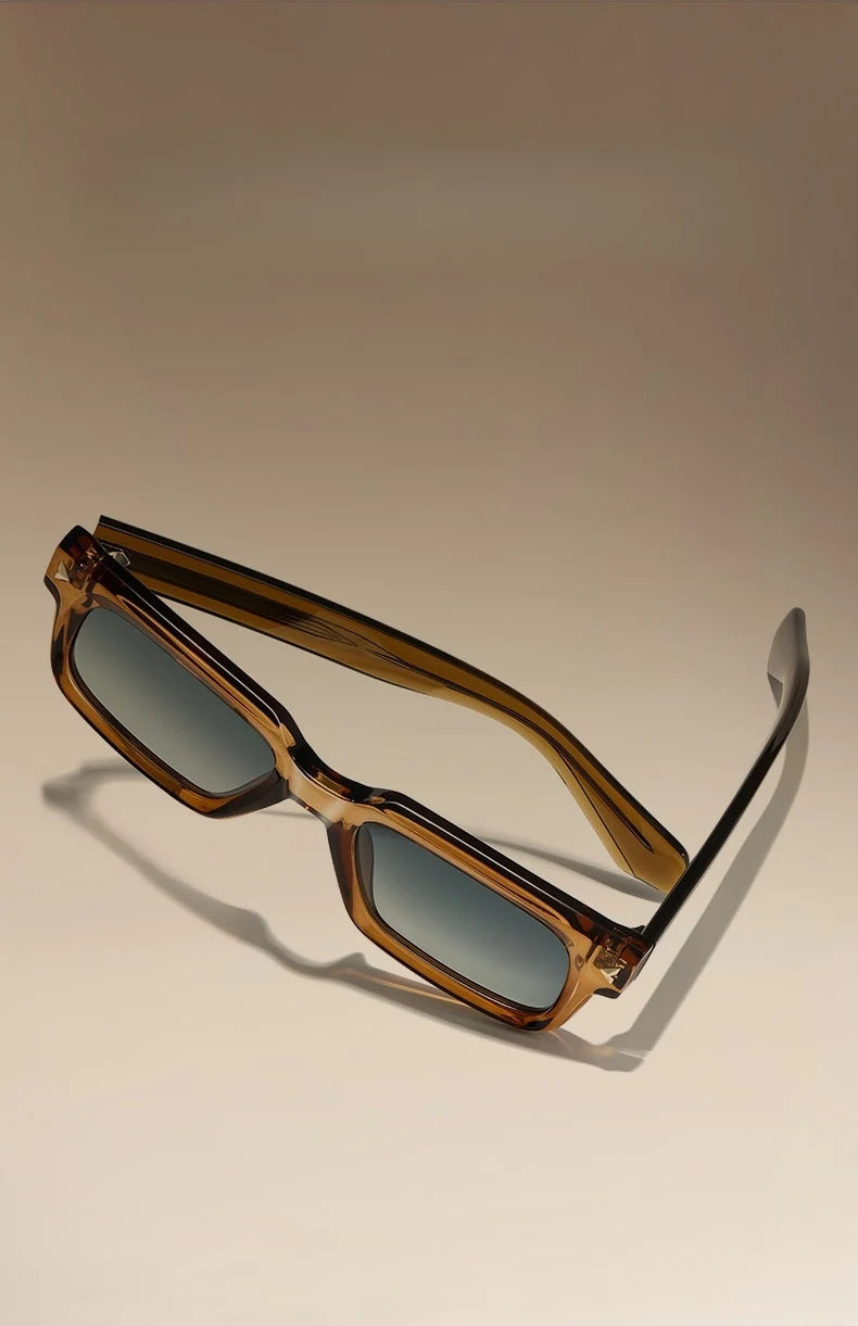 YIMARUILI Retro Square Men's Polarized Sunglasses Fashion Trend UV Protection High Quality TR90 Acetate Women's Driving Glasses