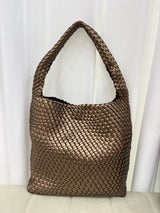 Shoulder bag Woven Bag for Women Europe and the United States popular PU leather soft fabric women underarm bag
