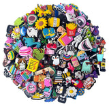 30-200PCS Random Cartoon Shoe Charms For Bubble Slides Clogs Sandals Crocs, Shoes Decrations Accessories Buckle For Friend Gifts