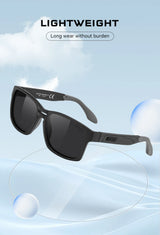 KDEAM New Polarized & Photochromic Sunglasses Unisex Size Square TR90 Sun Glasses For Fishing Golfing Driving Jogging