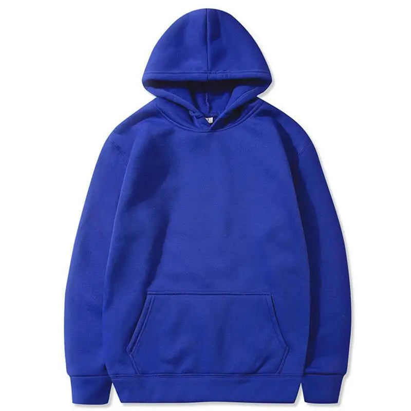 Men’s Classic Solid Color Pullover Hoodie