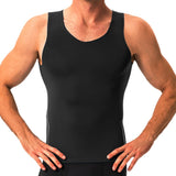 Compression Shirts Men Tummy Control Shapewear Compression Shirt Flat Belly Abdomen Slimming Vest Waist Trainer Fitness Workout