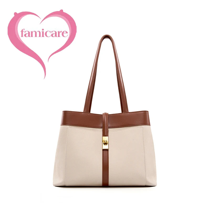 2025 Fall Winter New Suede Leather Tote Bag Unique Vintage Large Capacity Shoulder Crossbody Handheld Bag Durable Women Handbag