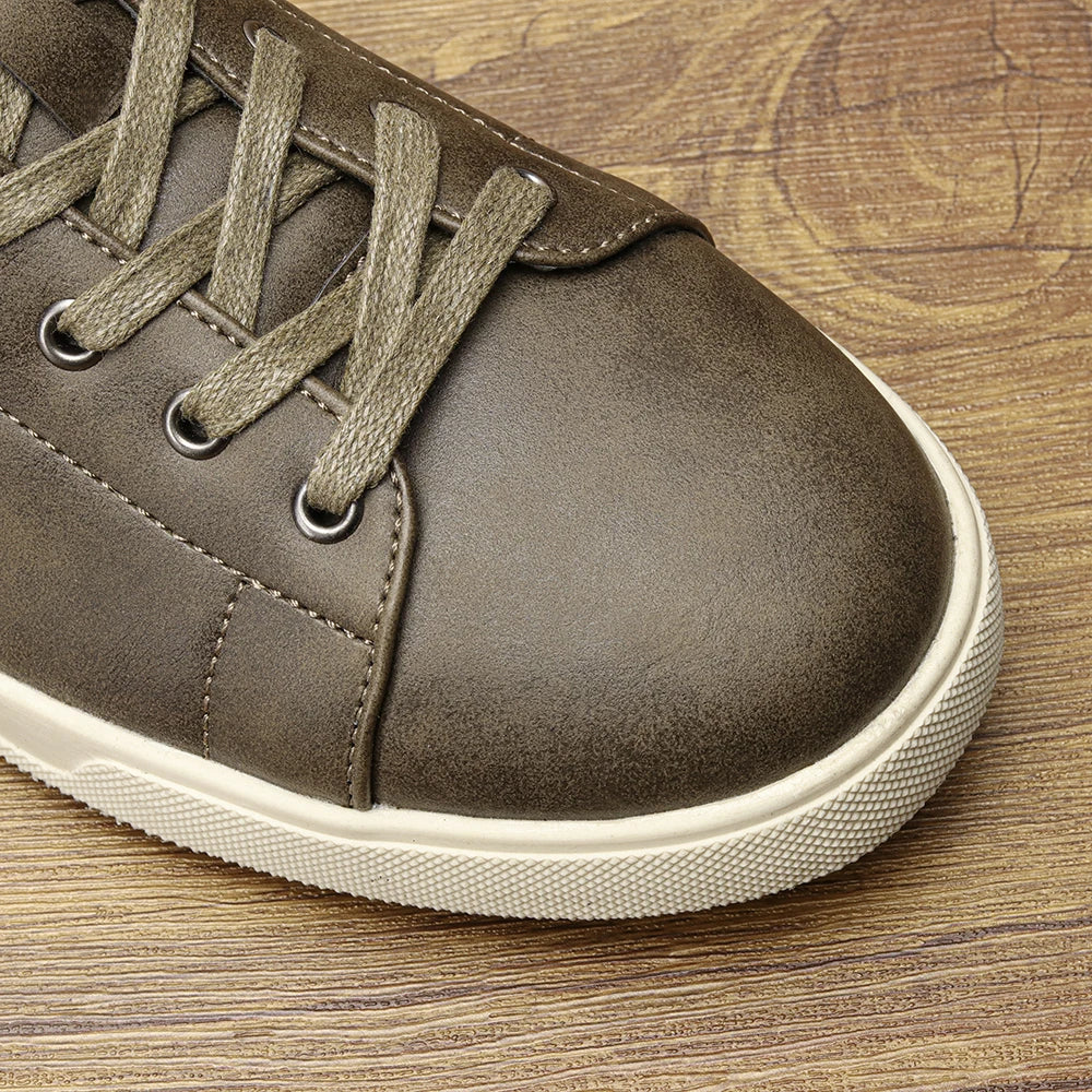 Men's casual shoes 2025 brand fashion comfortable leather shoes men