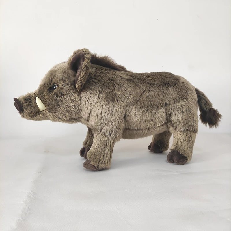 Vicious African Pig Plush Toy Frightening Wild Boar Stuffed Animal Dolls Ideal Birthday Gifts For Boys Decoration Dropshipping