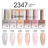 CANNI Nail Gel Polish Set HEMA TPO FREE Jelly Nude Color Rubber Base UV Construction Gel Semi Permanent Soak off UV LED Gel Nail