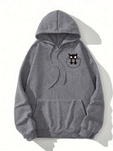 Women's Cat Print Hoodie – Cozy Casual Pullover
