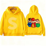 Kids' Alvin Chipmunk Print Hoodie