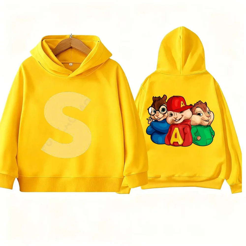 Kids' Alvin Chipmunk Print Hoodie