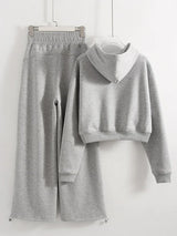 Women Tracksuits Winter Fleece Sweatsuit Brown Warm Crop Zipper Hoodies And Sweatpants Set For Women 2 Piece Velvet Pants Sets