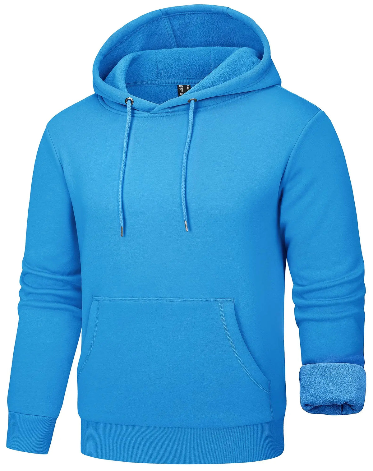 TACVASEN Autumn Winter Fleece Hoodies Mens Thermal Warm Hooded Sweatshirts Pockets Casual Hoodies Pullover Tops Male