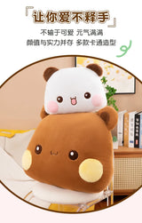 Hot 35/60/80cm Kawaii Bubu Dudu Panda Mitao Cat Plush Doll Plush Pillows Couple Gifts Cushions Cute Dolls For Girl And Boy Gift