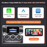 Mercedes-Benz NTG5.0 Wireless CarPlay & Android Auto Screen