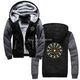 Saint Seiya Men's Thick Zip-Up Anime Hoodie