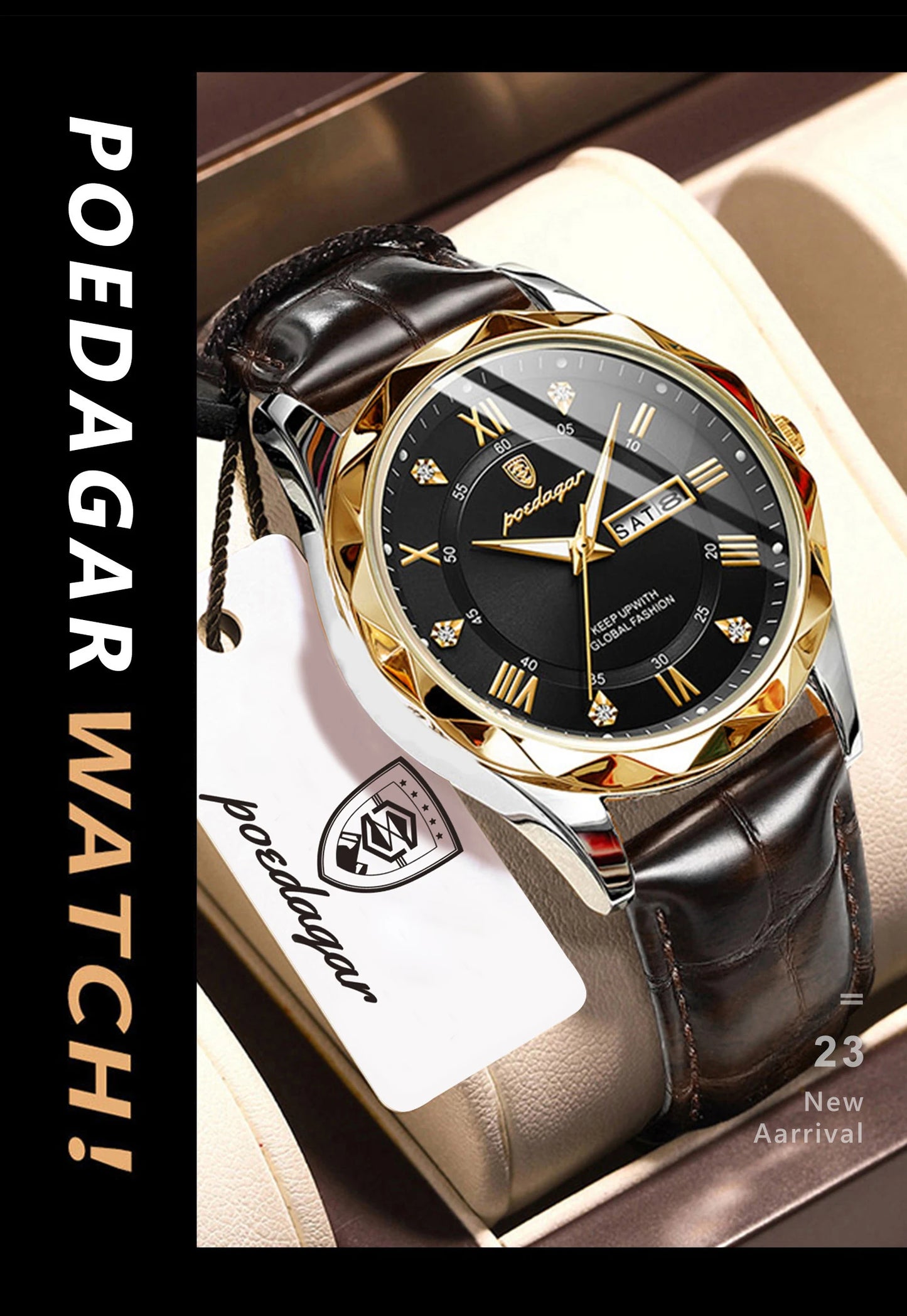 POEDAGAR 615 Men's Luxury Quartz Watch