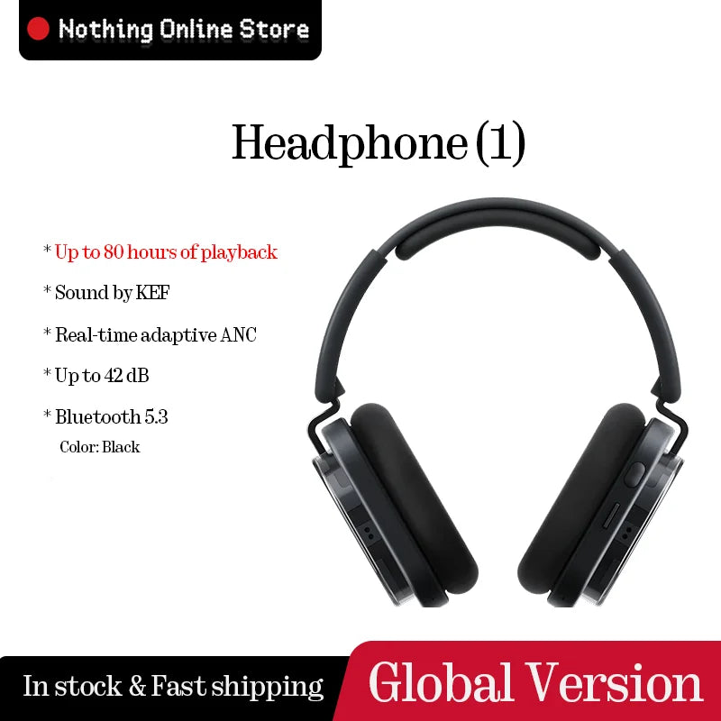 Nothing Headphone (1) Up to 80 hours of playback