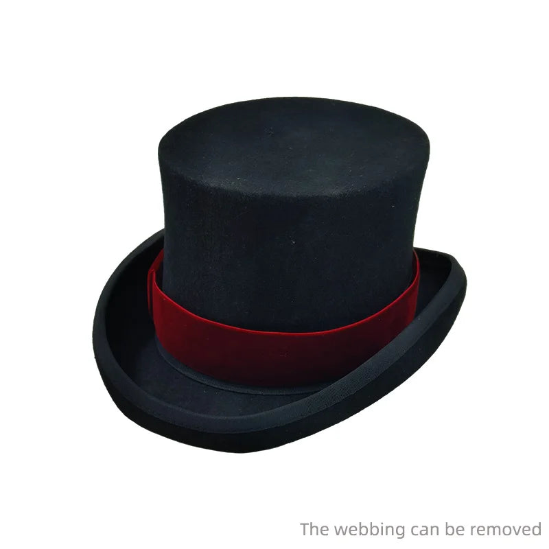Elegant Wool Top Hat | Magician & Gentleman Style