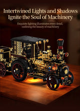 1331-Piece Vintage Steam Car Building Block Set