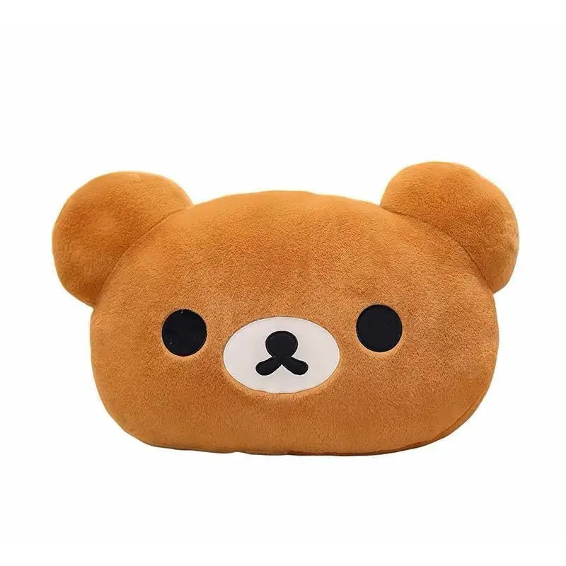 Rilakkuma Plush Bed Headrest Cushion For Dorms Soft Stuffed Bunk Bed Backrest Pillow Cute Decor For College Student Bedrooms
