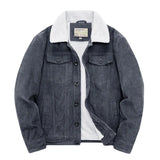 Men's Corduroy Zip-Up Winter Jacket