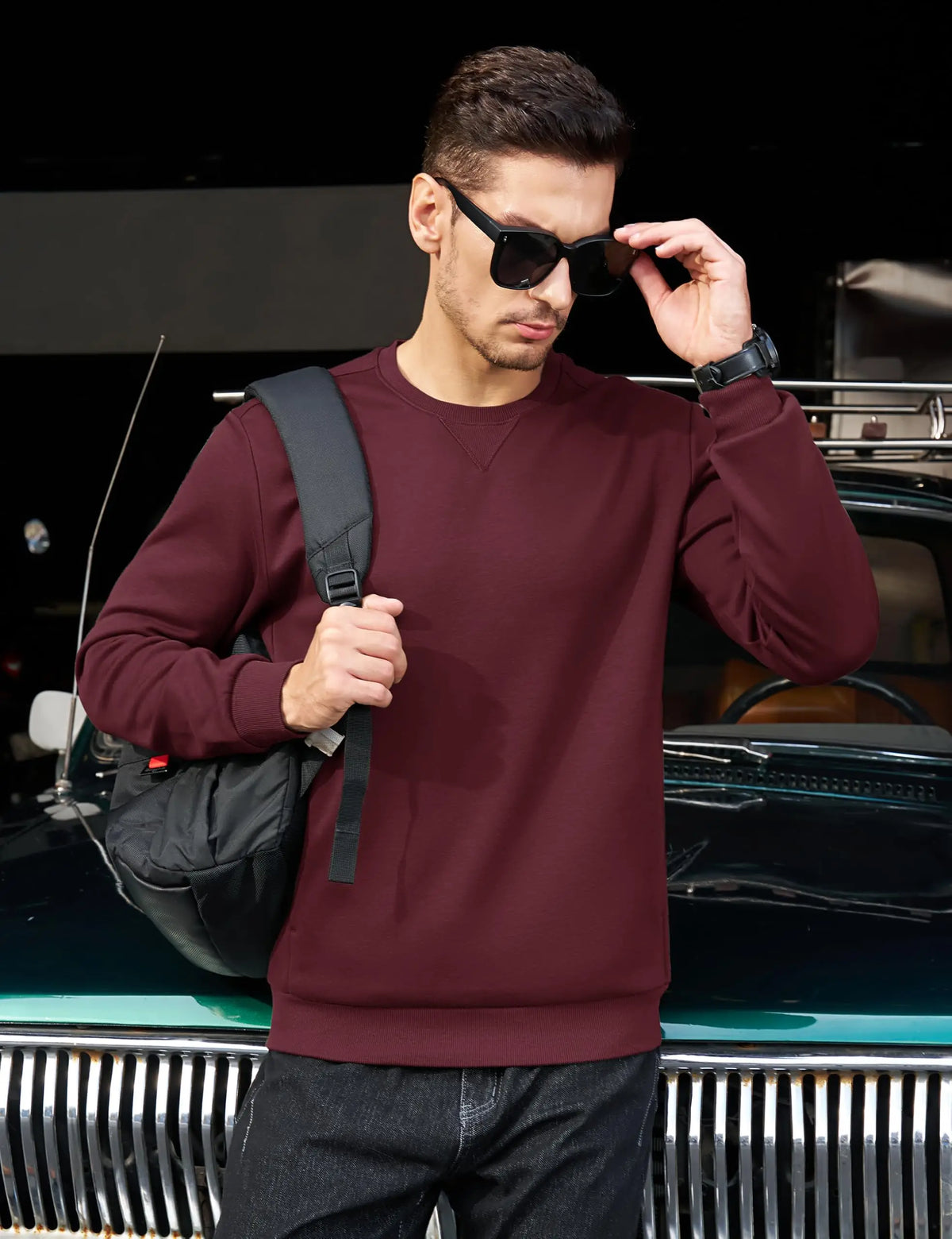 TACVASEN Men’s Fleece Crewneck Sweatshirt