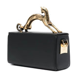 Elegant Fashion Luxury Brand Replica Handbag for Women New In High-Quality Metal Handle Designer Shoulder Bag Rectangular Shape