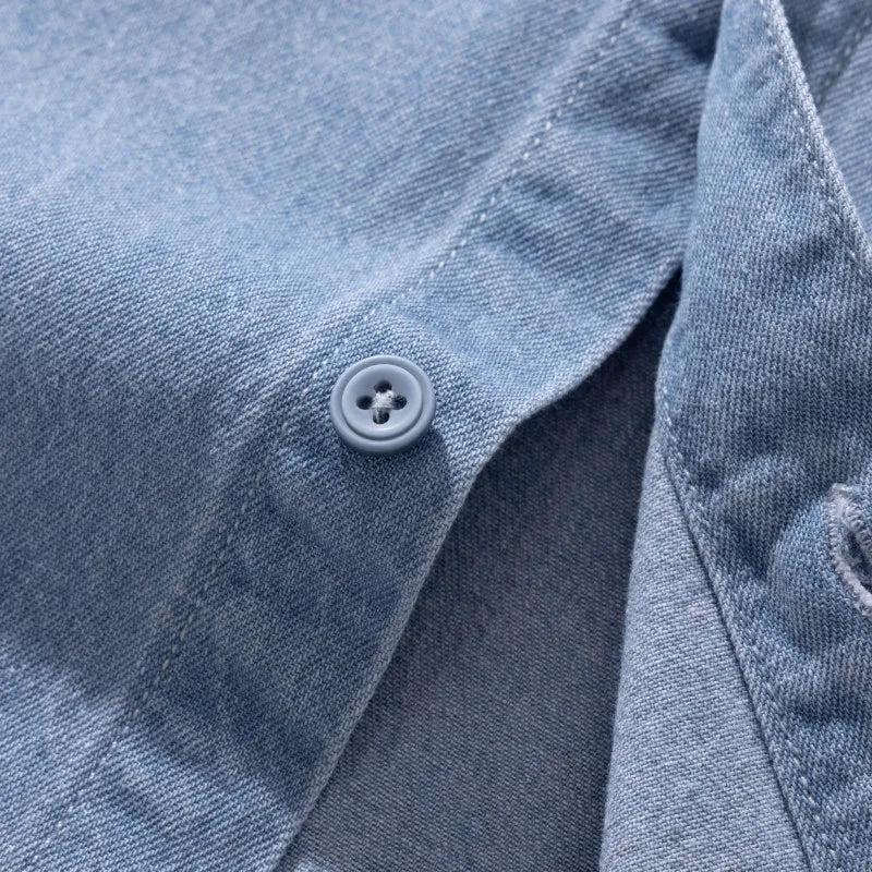 Classic Black Denim Shirt Men's Autumn New Fashion Loose Korean Casual Long-sleeved Jean Shirts Comfortable Male Clothes