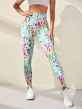 Women's 3D Tie-Dye Seamless Push-Up Leggings