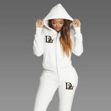 2025 Women Sets Zipper Cardigan Hoodie Sweatpant 2-piece Designer Clothes Fashion Jogging Clothing Chandals Famale Sports Suit