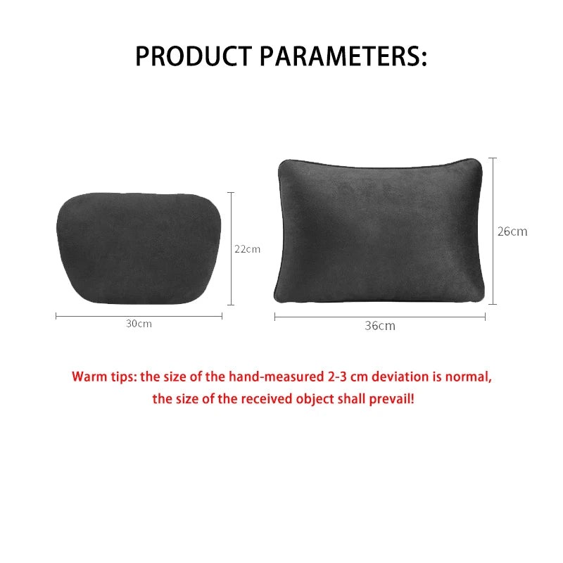 Car Headrest And Waist Pillow for Tesla Model Y Juniper Tesla Model 3 Highland Model S Interior Accessories 2019-2026 Standard