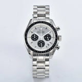 VK63 Chronograph Men's Watch | Panda Dial | 100M Water Resistant