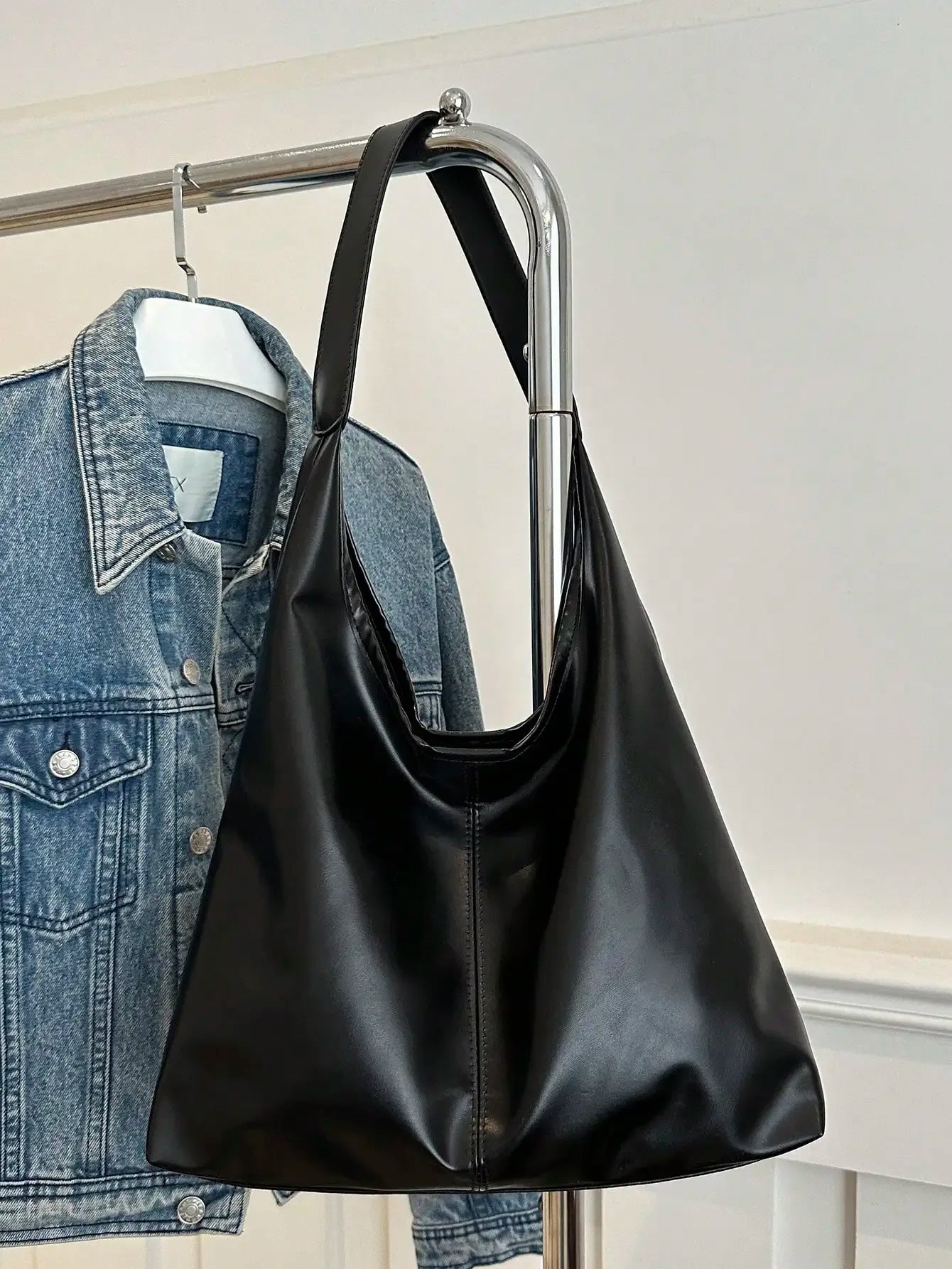 Large Capacity Solid Color Women's Shoulder Bag, Multifunctional Crossbody Bag, Women's Shoulder Tote Bag, Large Capacity Crossbody Tote Bag, Casual Work Bag