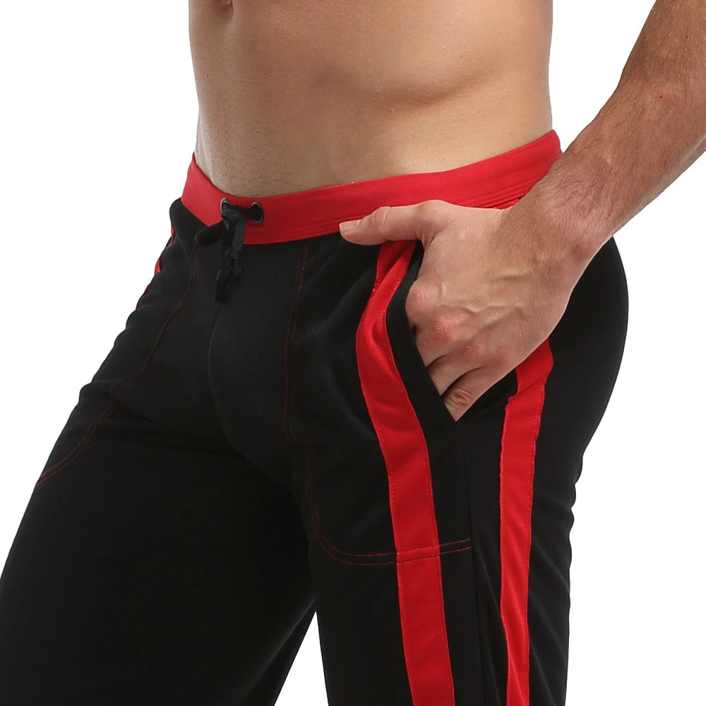 Men's Nylon Jogger Pants with Elastic Waist