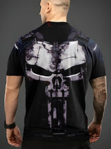 Marvel Men’s Punisher Graphic T-Shirt - Breathable Casual Sports Tee