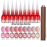 AS 9pcs Cat Eye Magnetic Moonlight Gel Nail Polish Set 15ml Sparkle White Silver Water Light Red UV Gel Nail Art Manicure Vernis