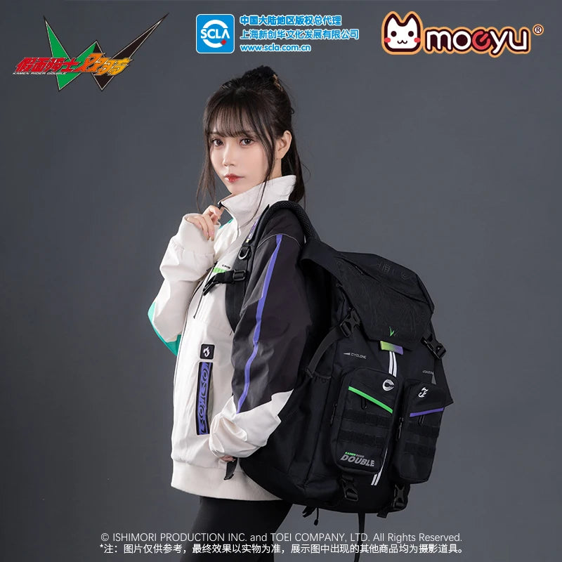 Moeyu KAMEN RIDER DOUBLE Men's Backpack Women Bag Large Capacity Backpacks Anime School Back Pack Rucksack Laptop Travel Bags