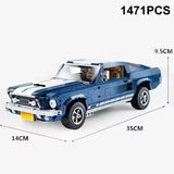 Technical MOC 10265 Mustang Muscle Sports Car Building Block Model Racing Vehicle Assemble Toy Bricks For Kid Adult Gifts