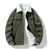Men's Corduroy Fleece Jacket – Warm Winter Coat
