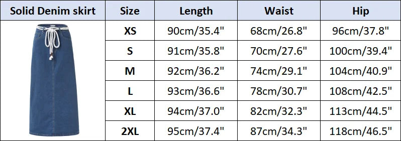 Women's Cotton Denim Midi Skirt | Spring 2026