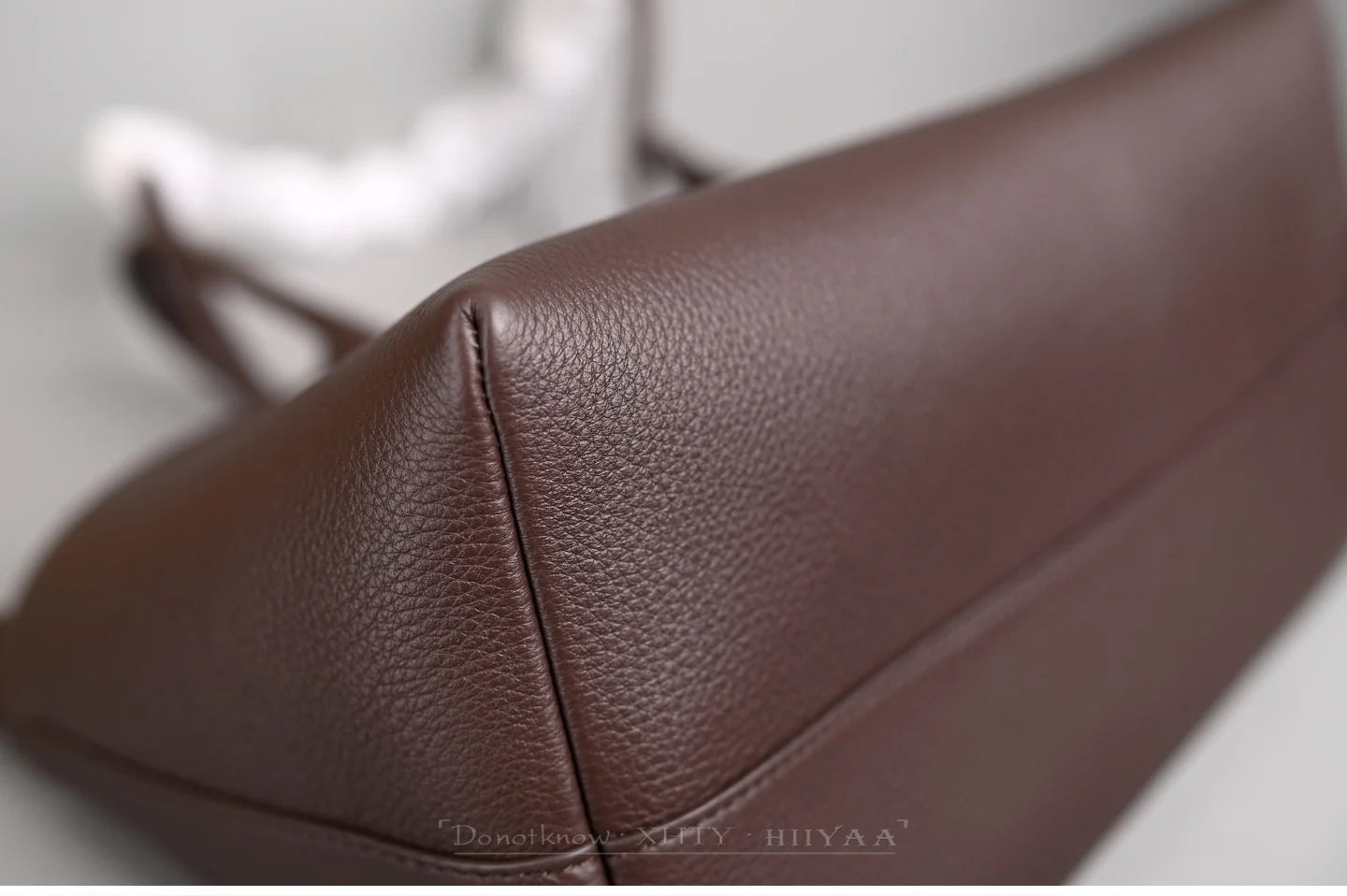 Genuine Leather Tote Bag – Pebbled Top-Grain Cowhide