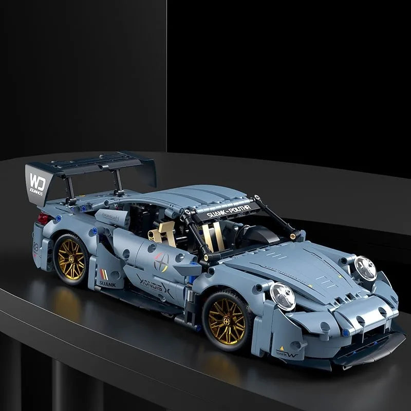Technical Racing Sport Car Model Building Blocks technic adults 1:14 DIY Supercar Brick Puzzle Toys Kid Adult Gift（1200+granule）