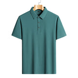 Men's Breathable Mesh Polo Shirt – Ice Silk Summer Top