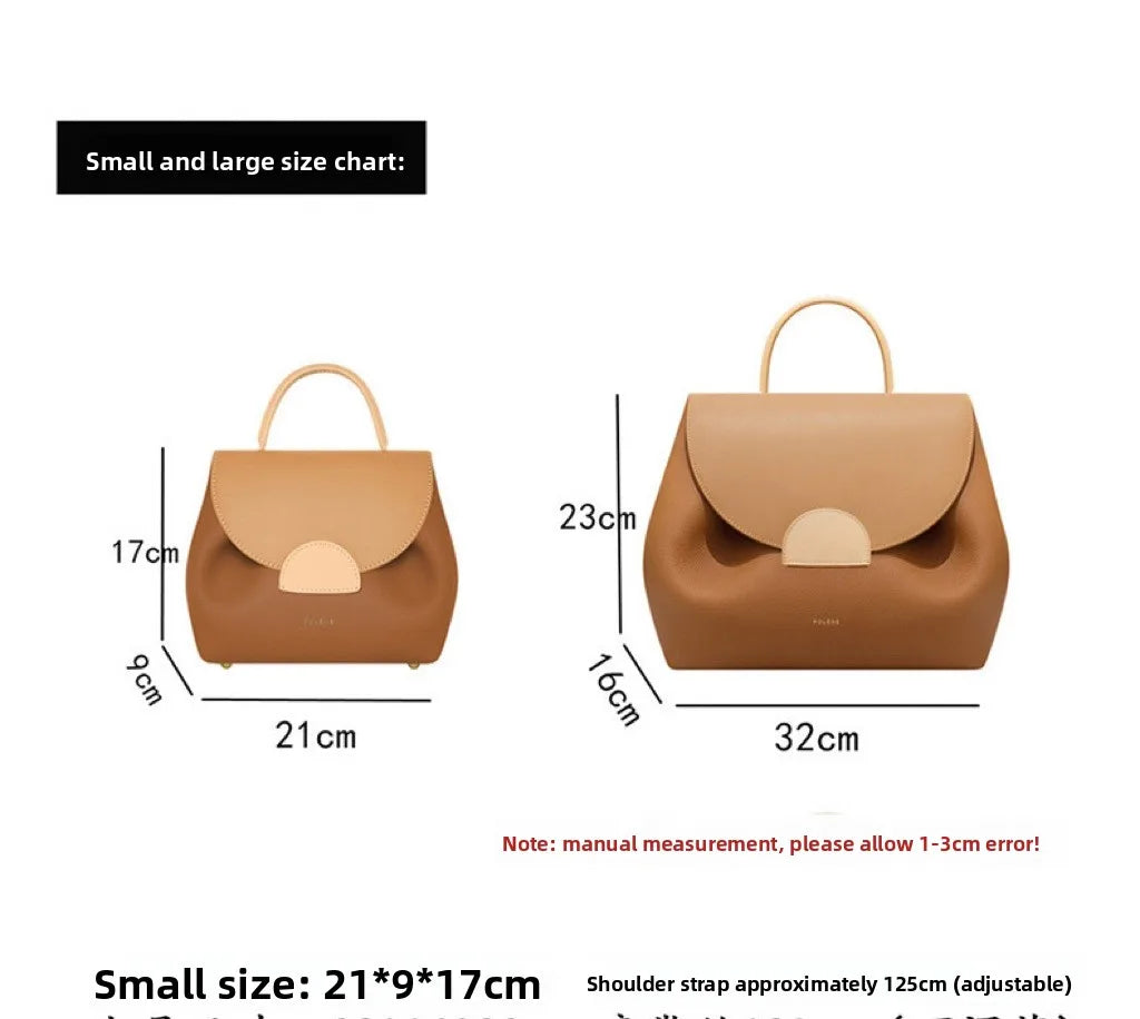 Luxury Genuine Leather Rectangle Crossbody