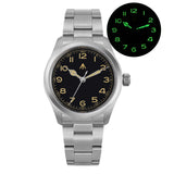 Militado ML08 Military Watch VH31 Quartz Movement Double Sapphire Crystal C3 BGW9 Luminous 10Bar Waterproof 38mm Vintage Watch