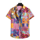Men’s Summer 3D Graffiti Blossom Shirt