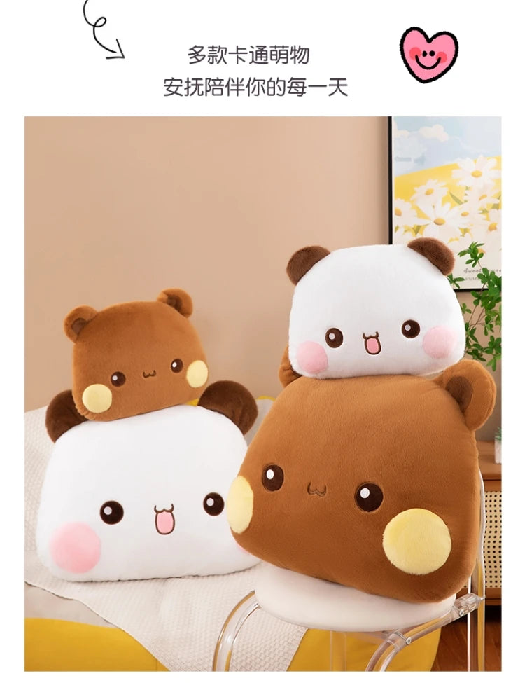 Hot 35/60/80cm Kawaii Bubu Dudu Panda Mitao Cat Plush Doll Plush Pillows Couple Gifts Cushions Cute Dolls For Girl And Boy Gift
