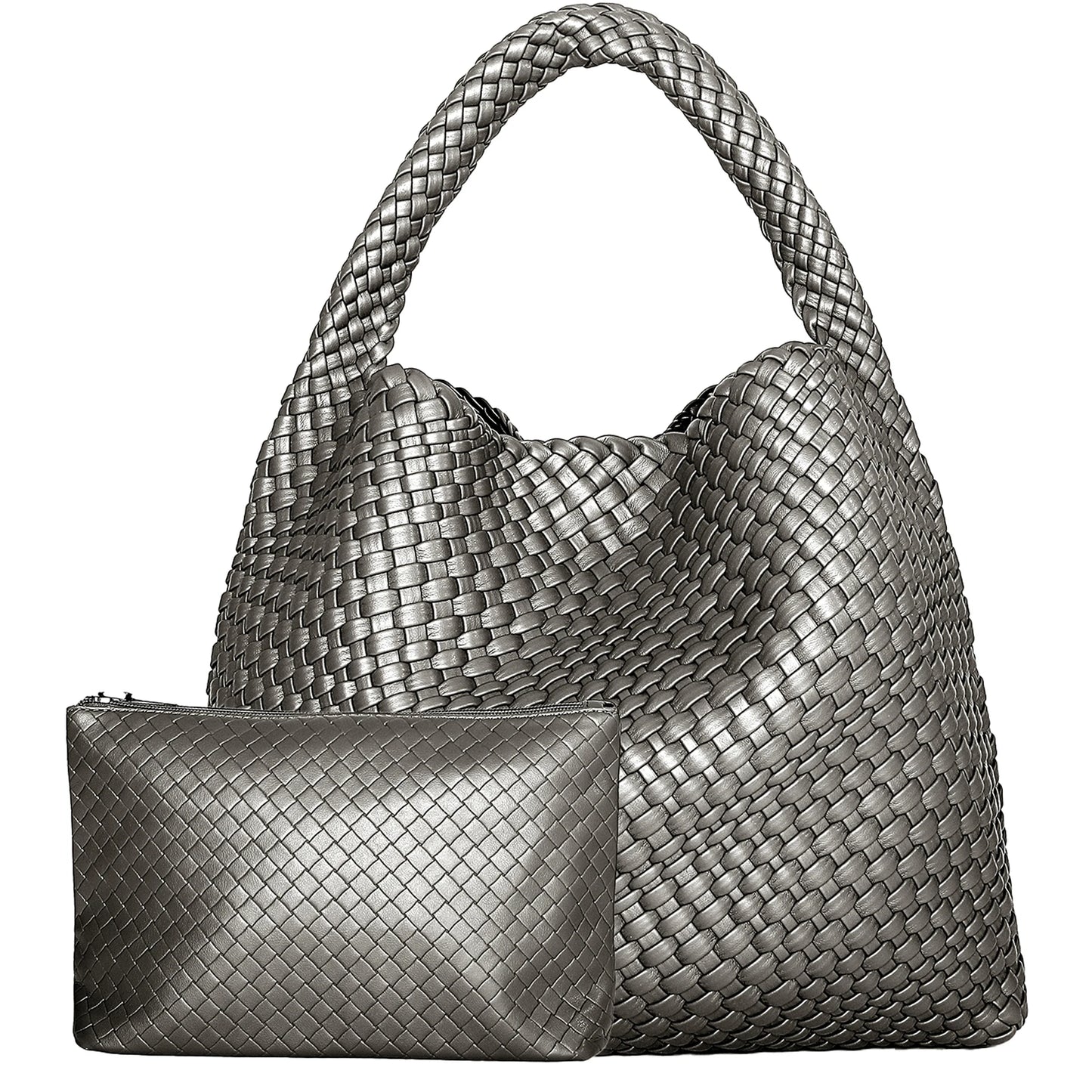 Hand-Woven Leather Tote & Shopper